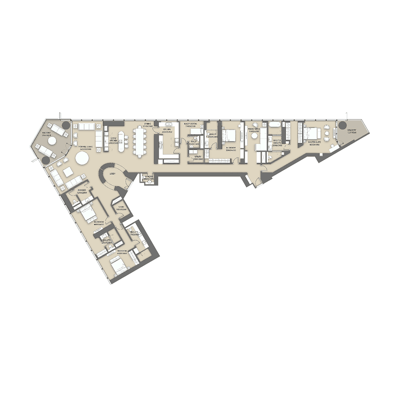 4 Bedrooms floor plan