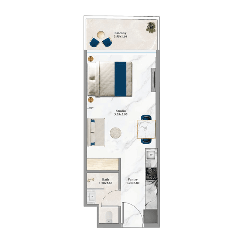 Studio floor plan