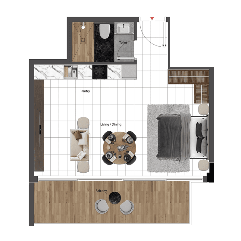 Studio floor plan