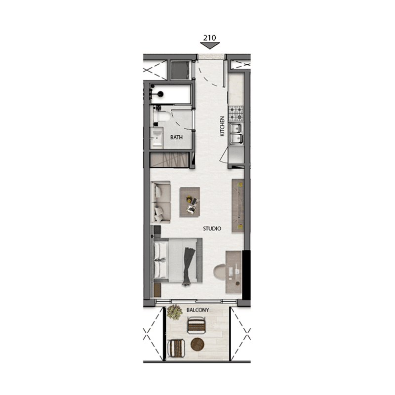 Studio floor plan