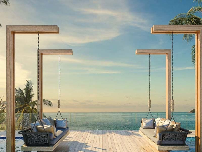 Private beach