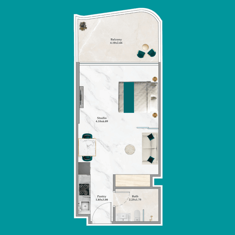 Studio floor plan
