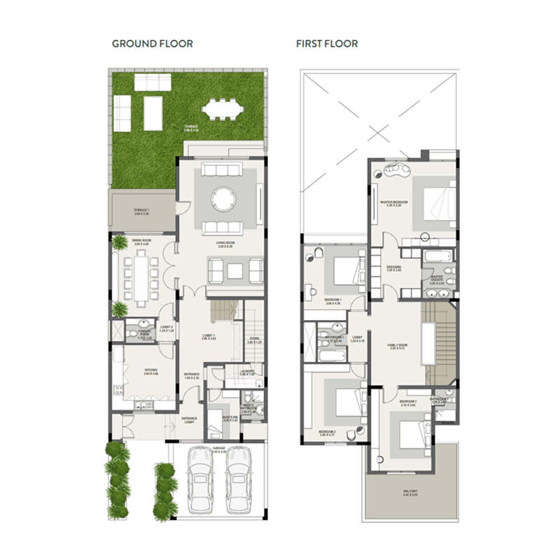 4 Bedrooms floor plan