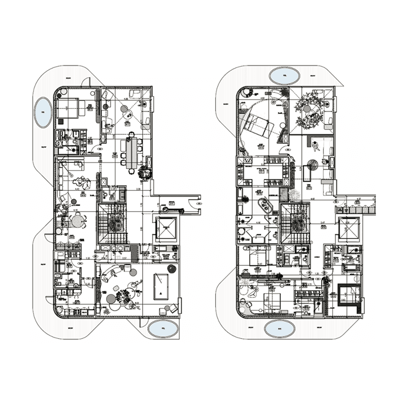 5 Bedrooms floor plan