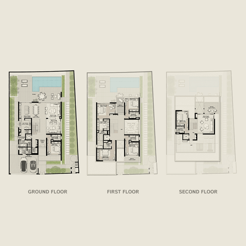 6 Bedrooms floor plan