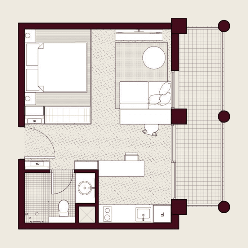 Studio floor plan
