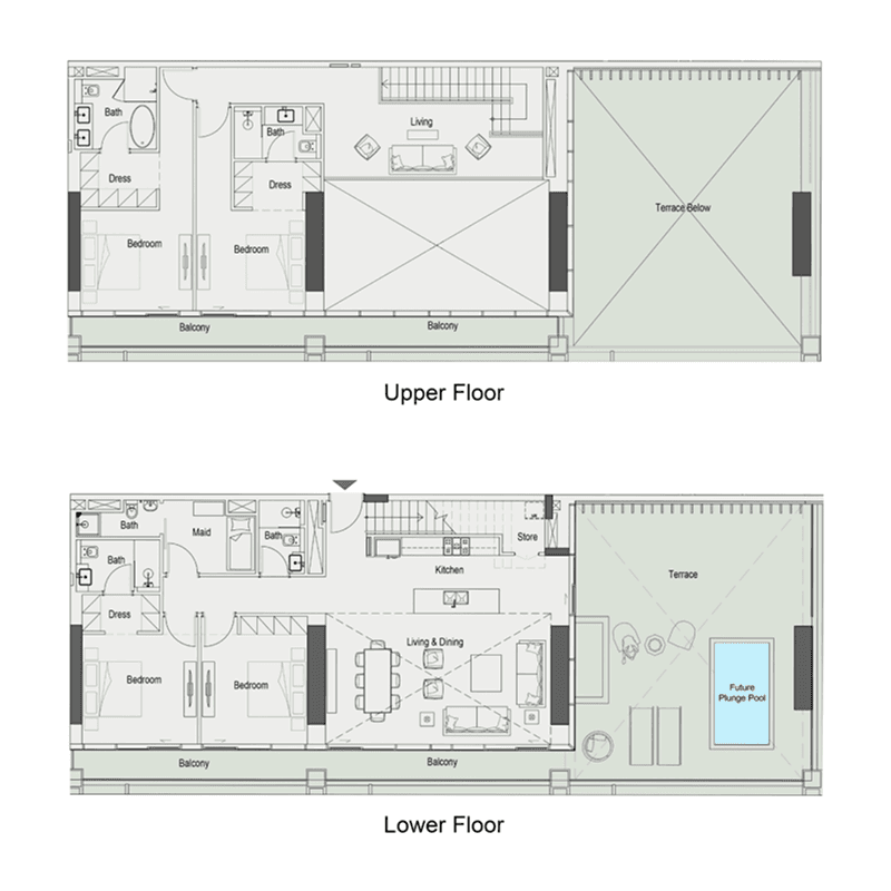 4 Bedrooms floor plan