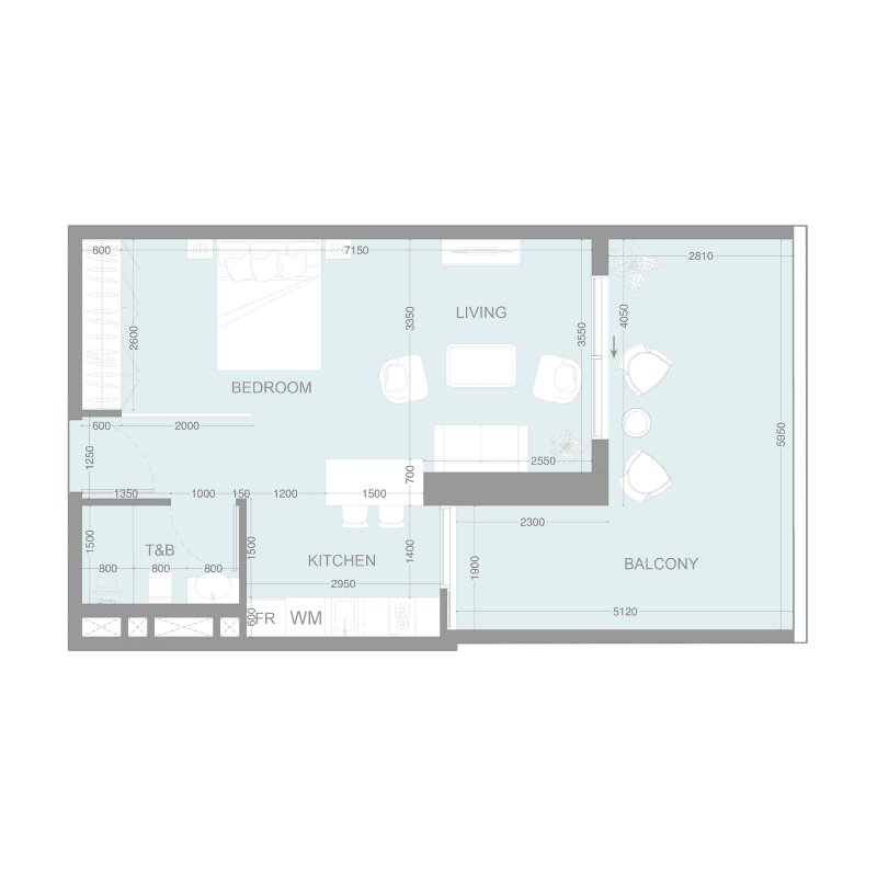 Studio floor plan