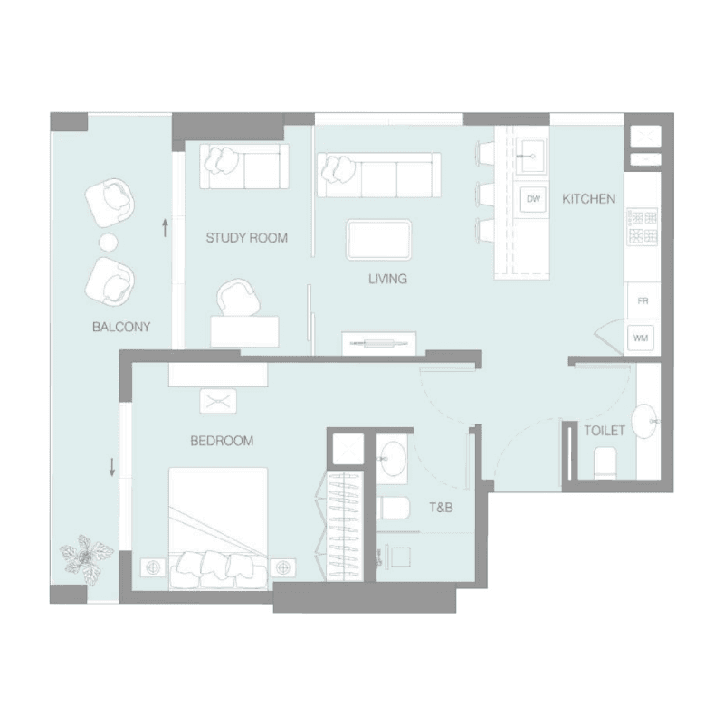 5 Bedrooms floor plan
