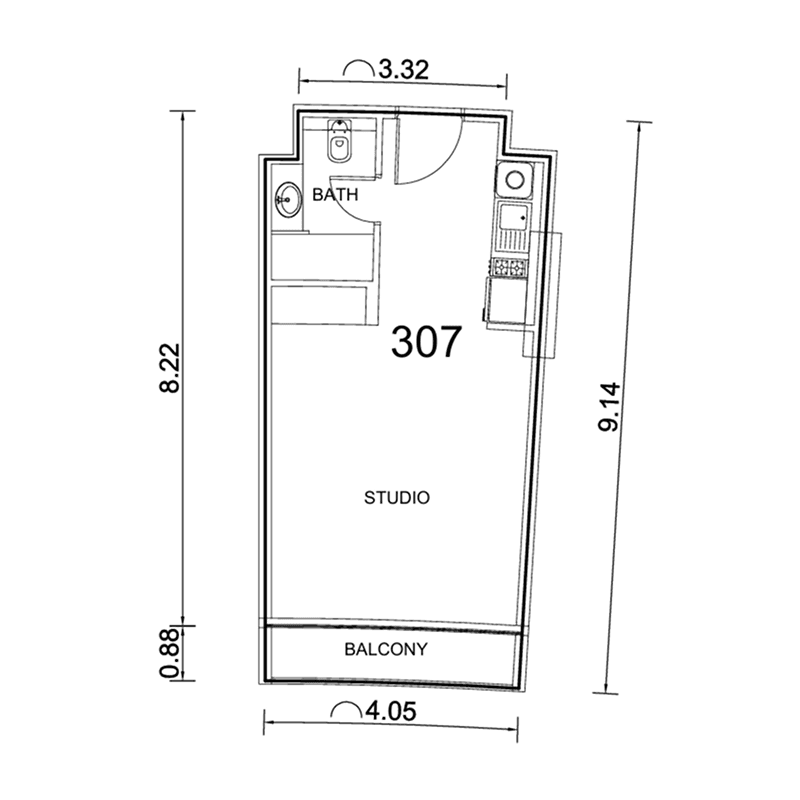 Studio floor plan
