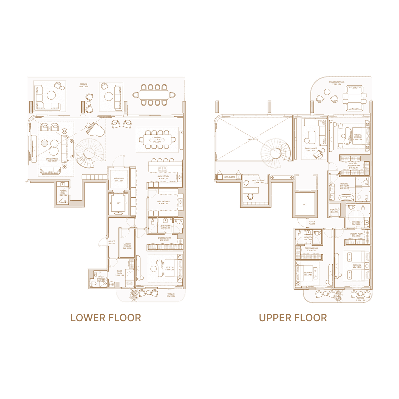 4 Bedrooms floor plan