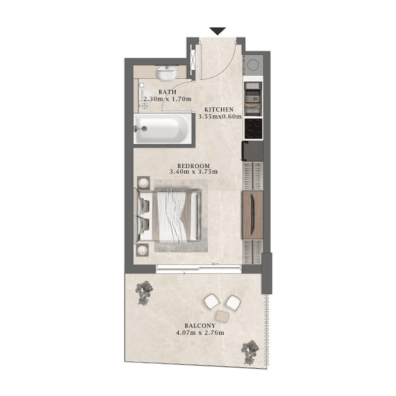 Studio floor plan