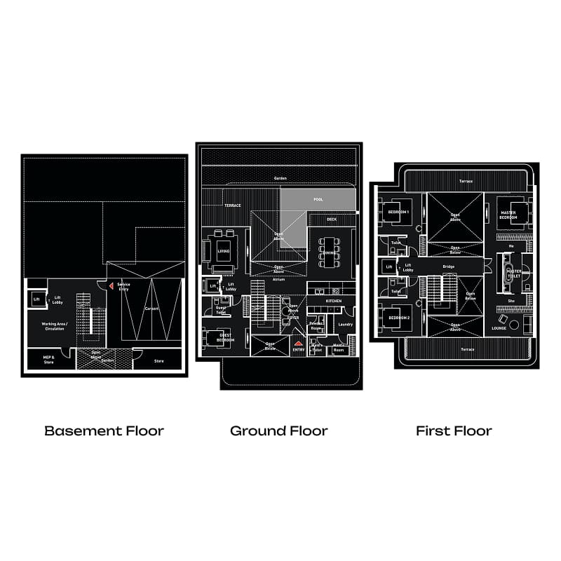 4 Bedrooms floor plan