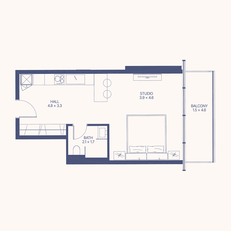 Studio floor plan