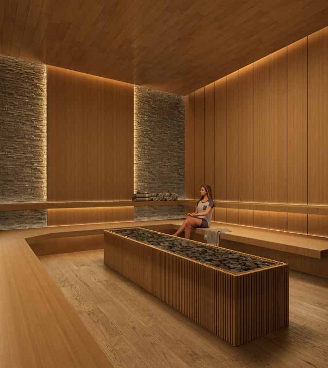 LUXURIOUS SPA, STEAM AND SAUNA FACILITIES