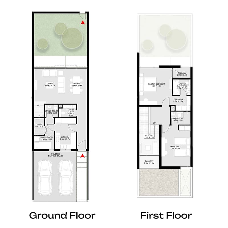 5 Bedrooms floor plan