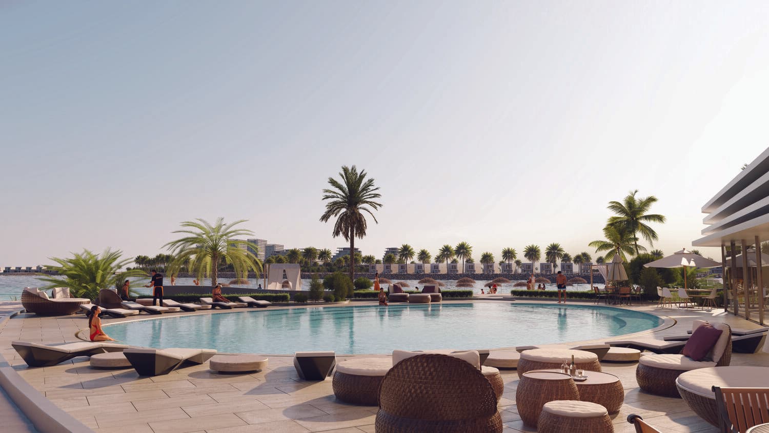 Pool With Direct Beach Access