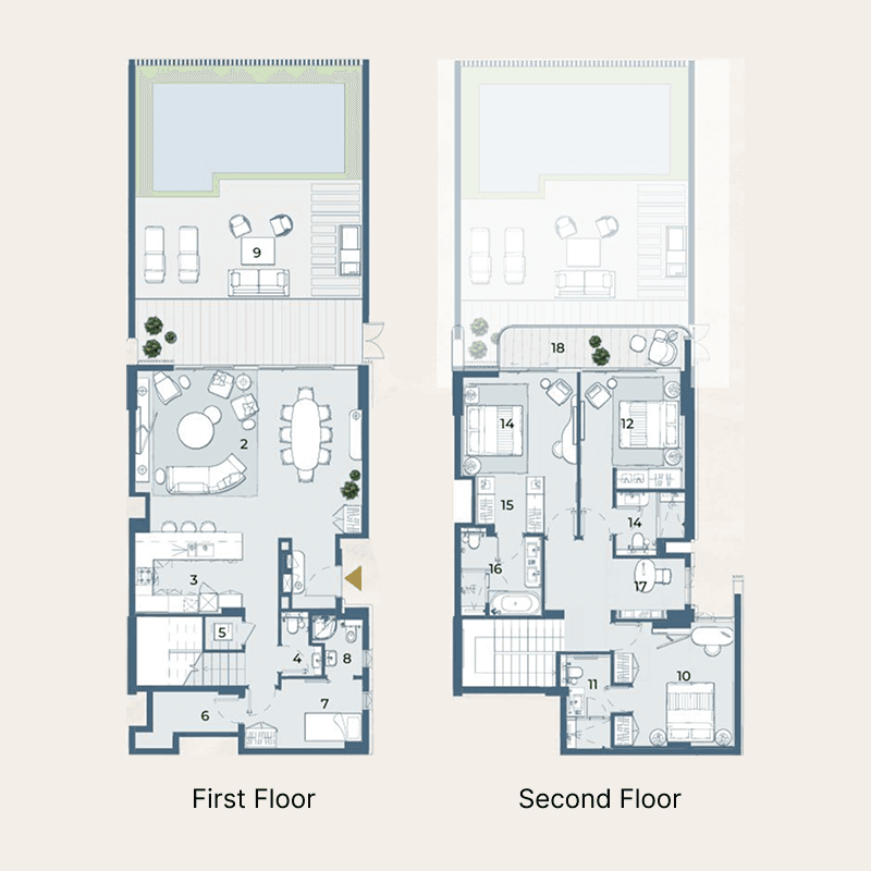 3 Bedrooms floor plan