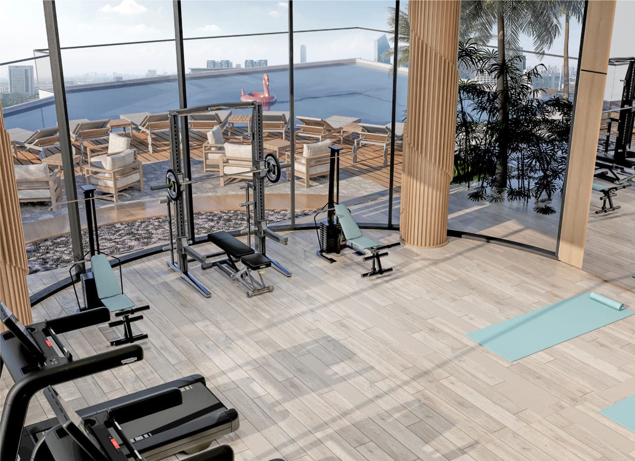Rooftop Fitness Center