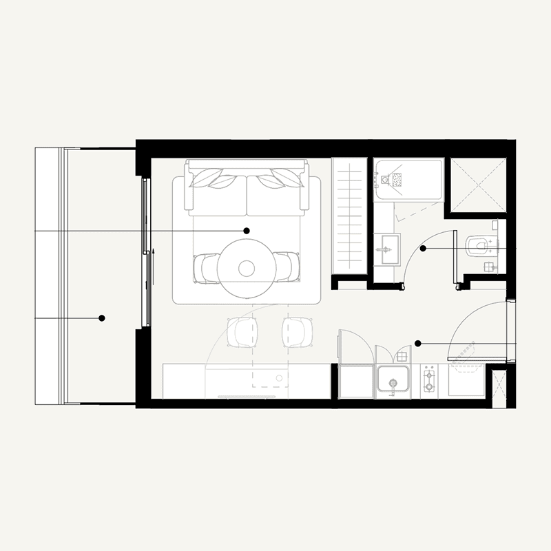 Studio floor plan