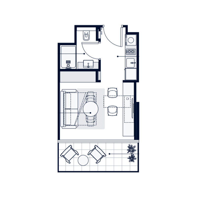 Studio floor plan