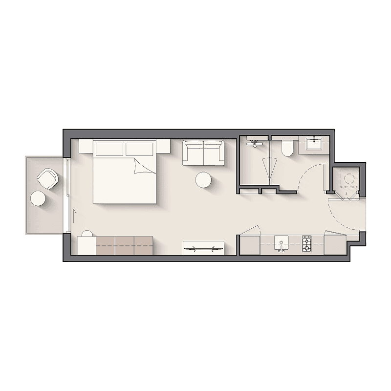 Studio floor plan