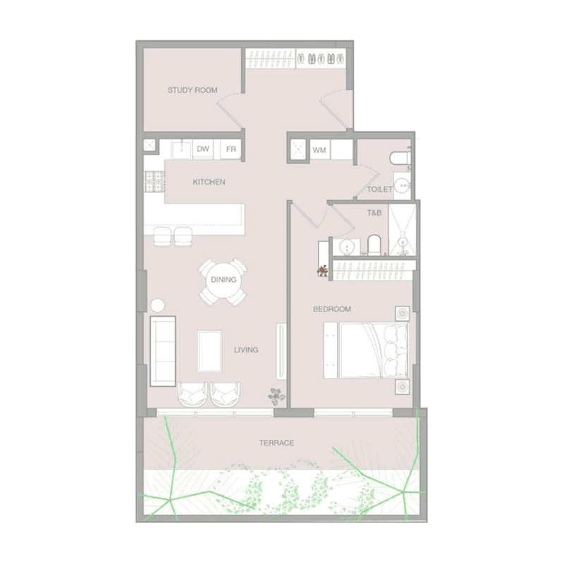5 Bedrooms floor plan