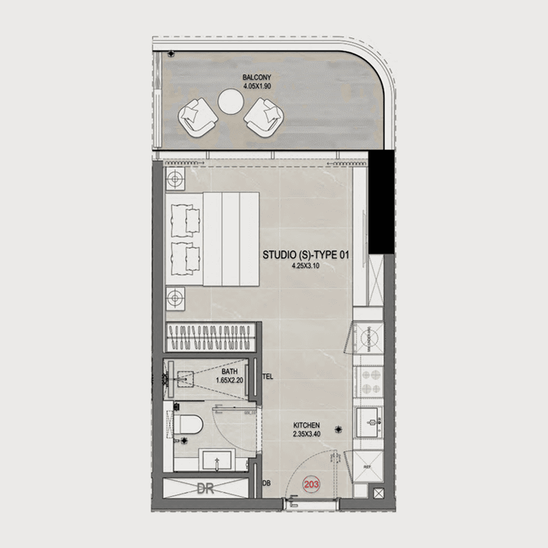 Studio floor plan