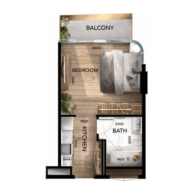 Studio floor plan