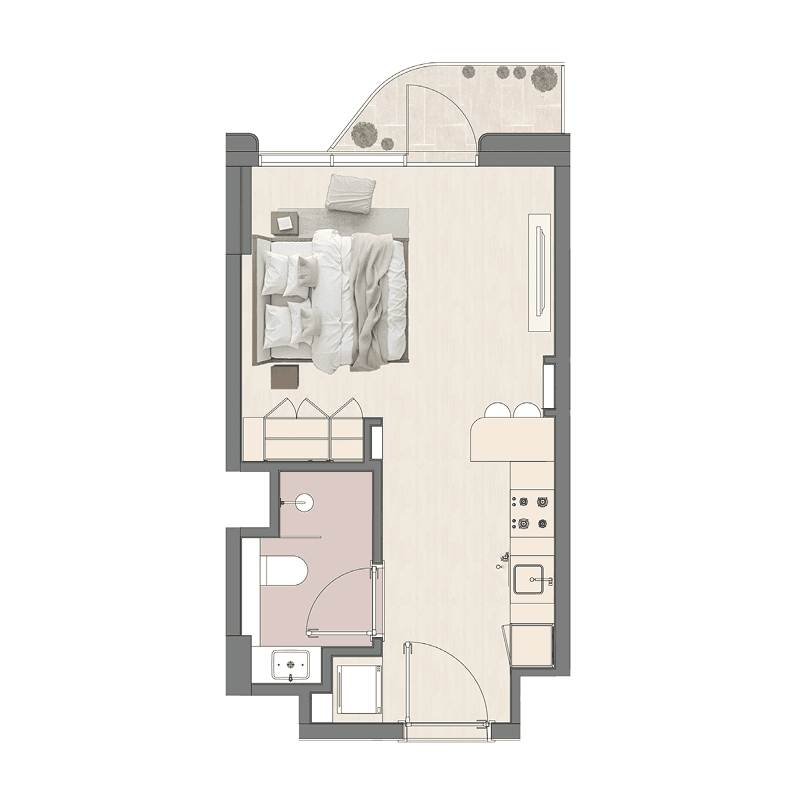 Studio floor plan