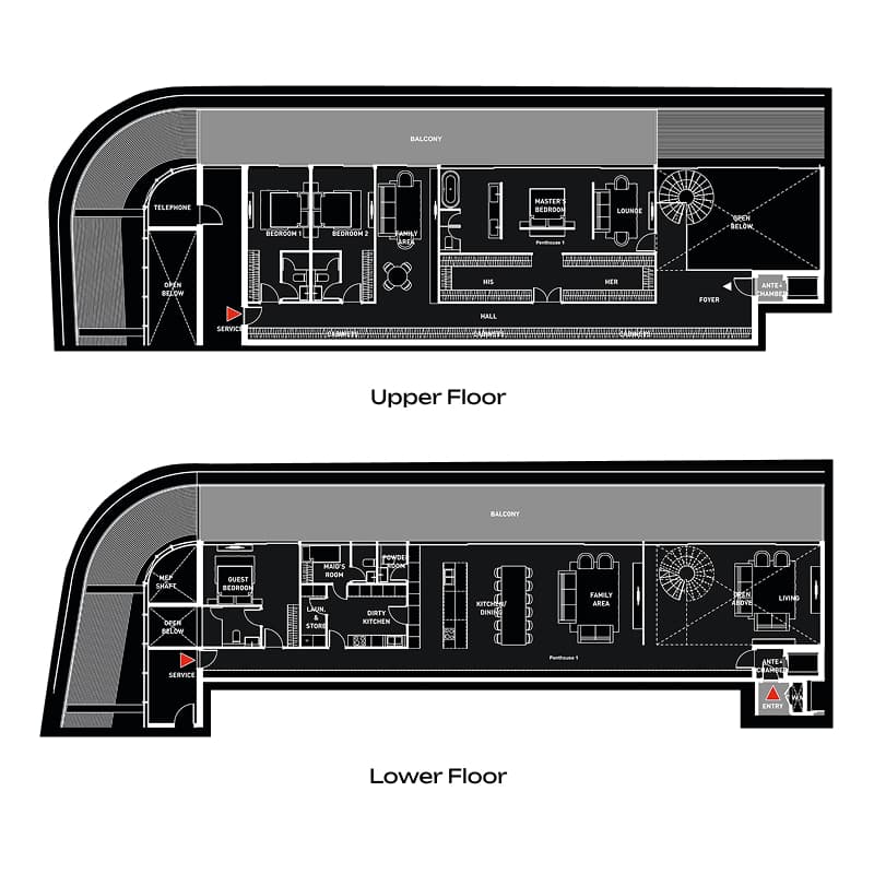 5 Bedrooms floor plan
