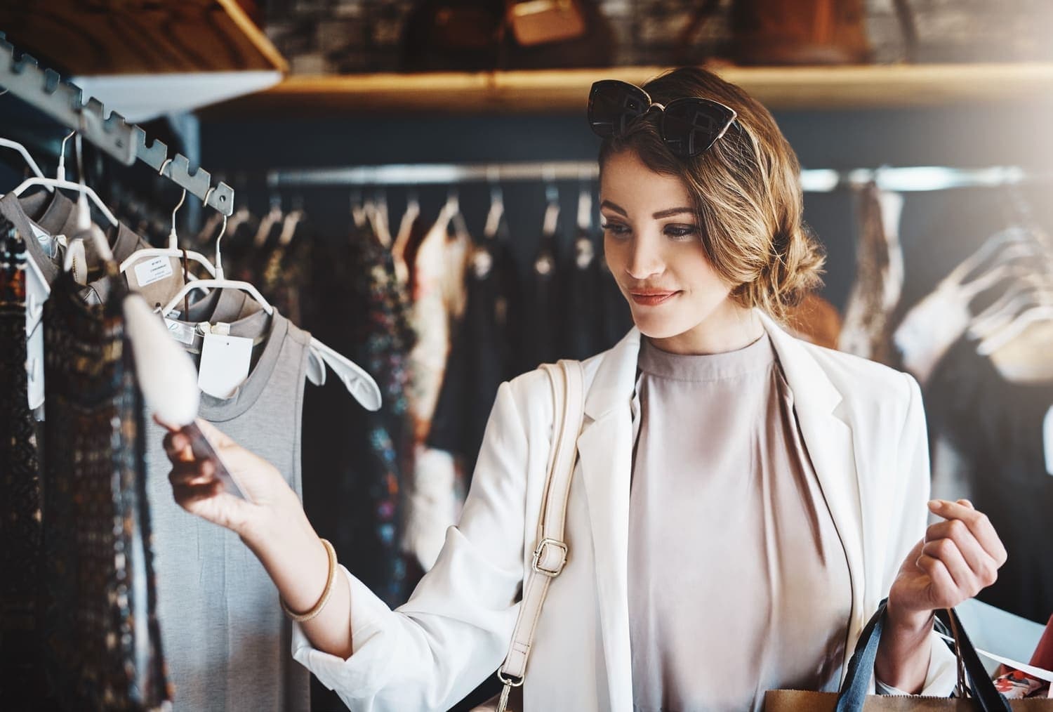 An array of shopping and dine-in options