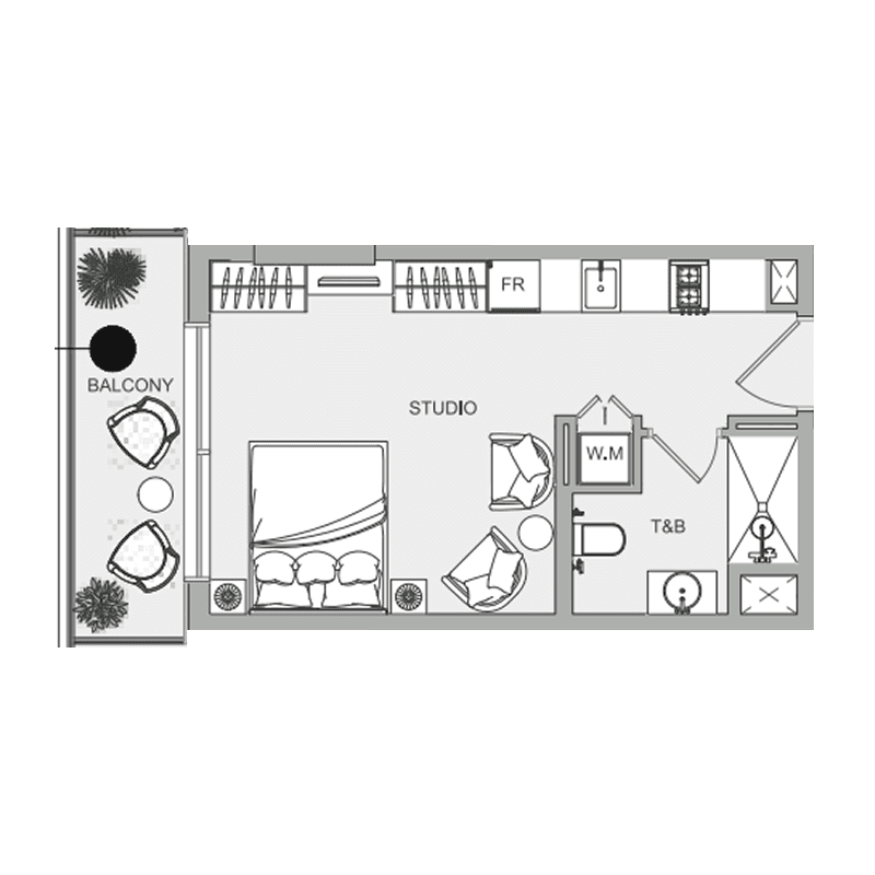 Studio floor plan