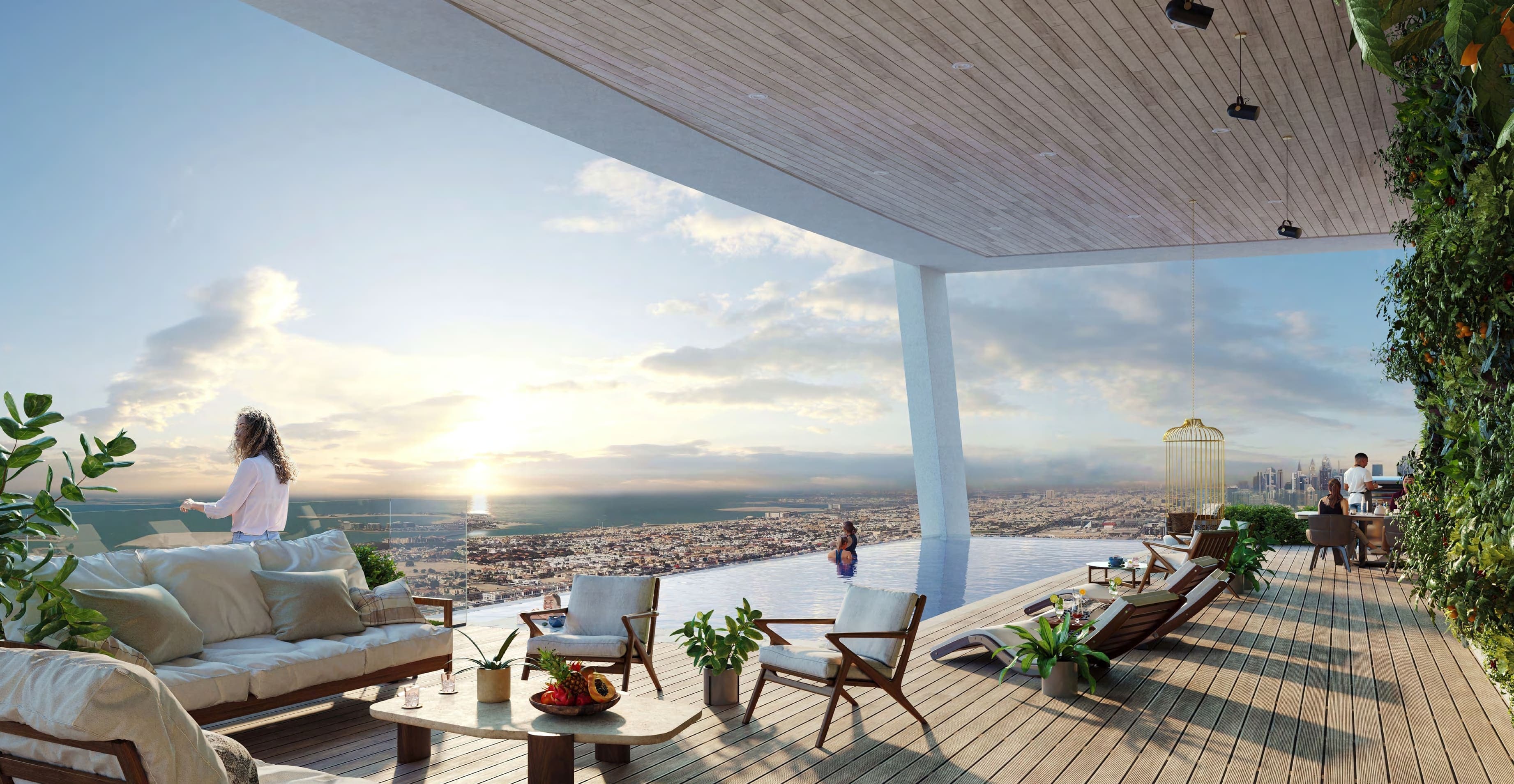 Tropical island on the roof