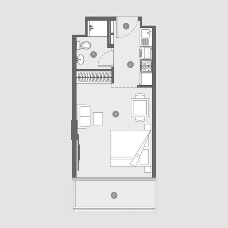 Studio floor plan