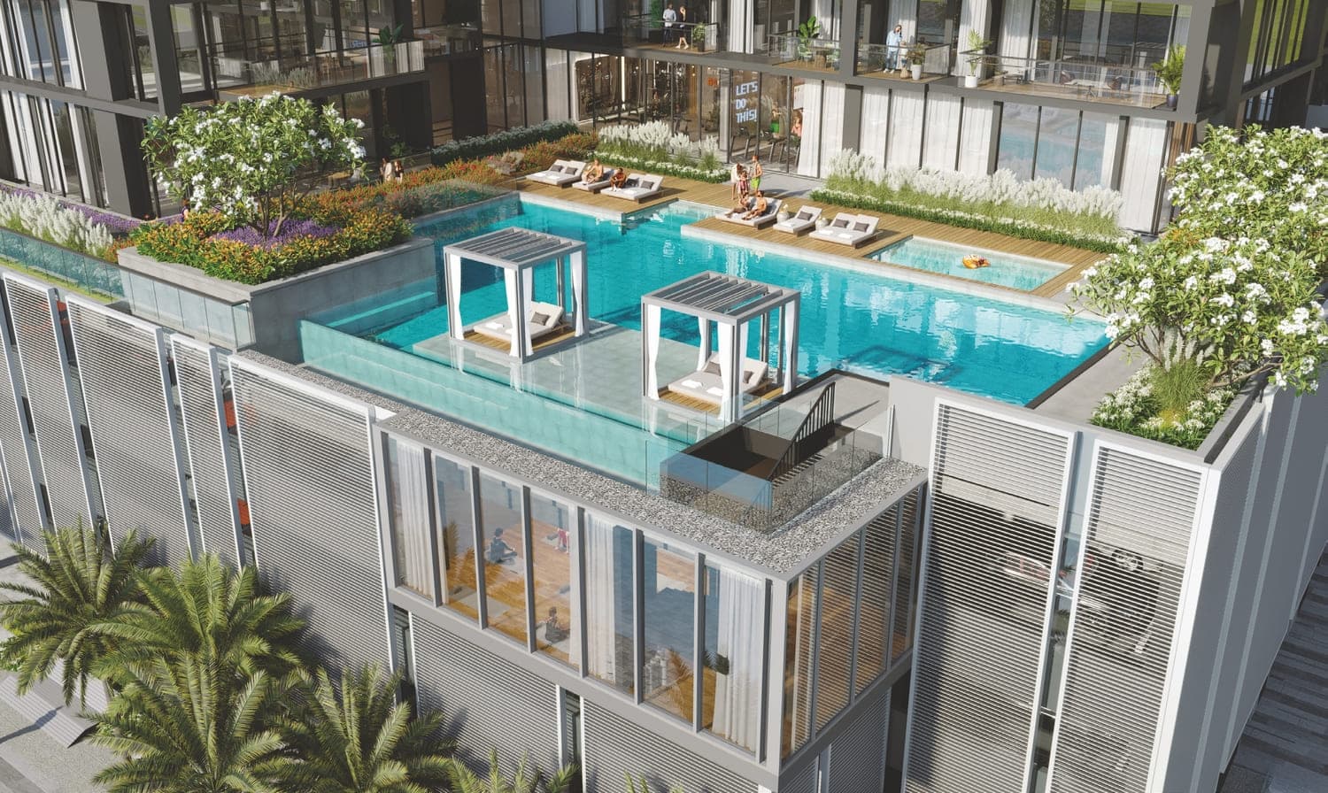 Leisure and lounge pool