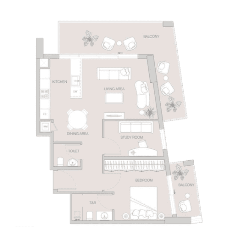 5 Bedrooms floor plan