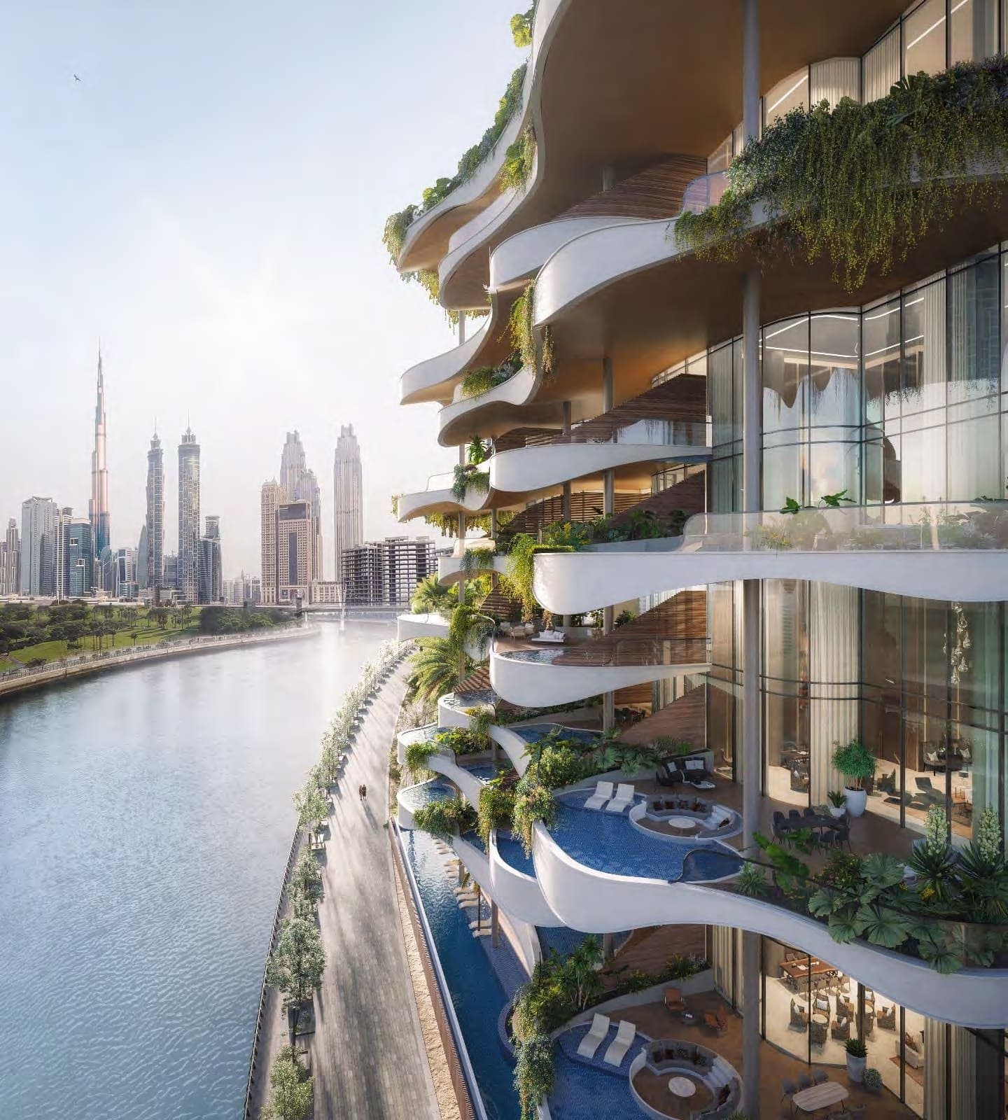 Private Outdoor Terraces with Sky Pools