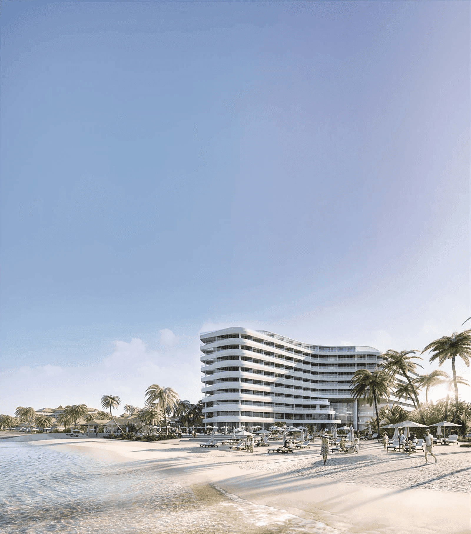 Access to a private beach