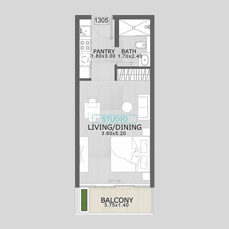 Studio floor plan