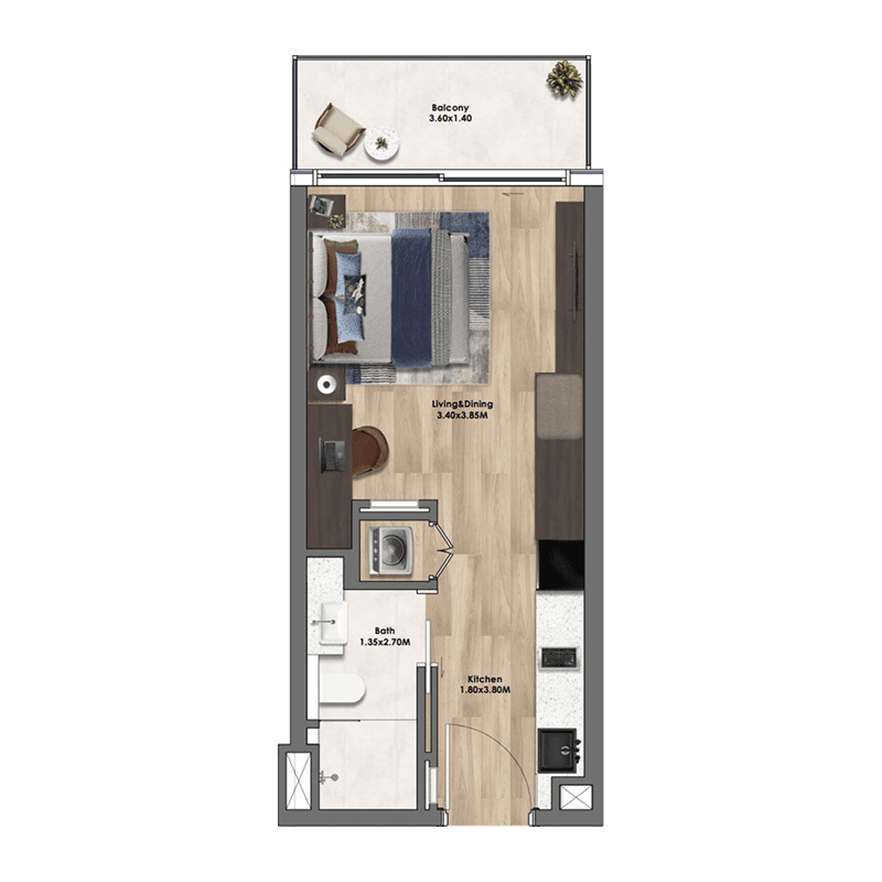 Studio floor plan