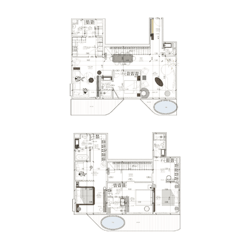 4 Bedrooms floor plan