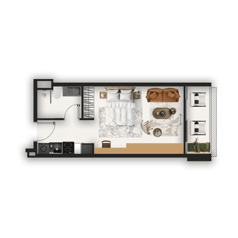 Studio floor plan