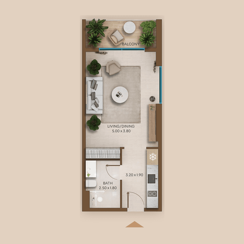 Studio floor plan