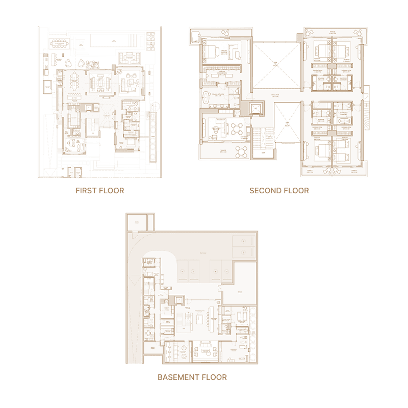 6 Bedrooms floor plan
