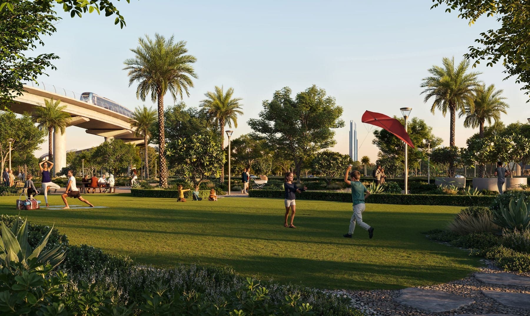 Lawn & BBQ Areas