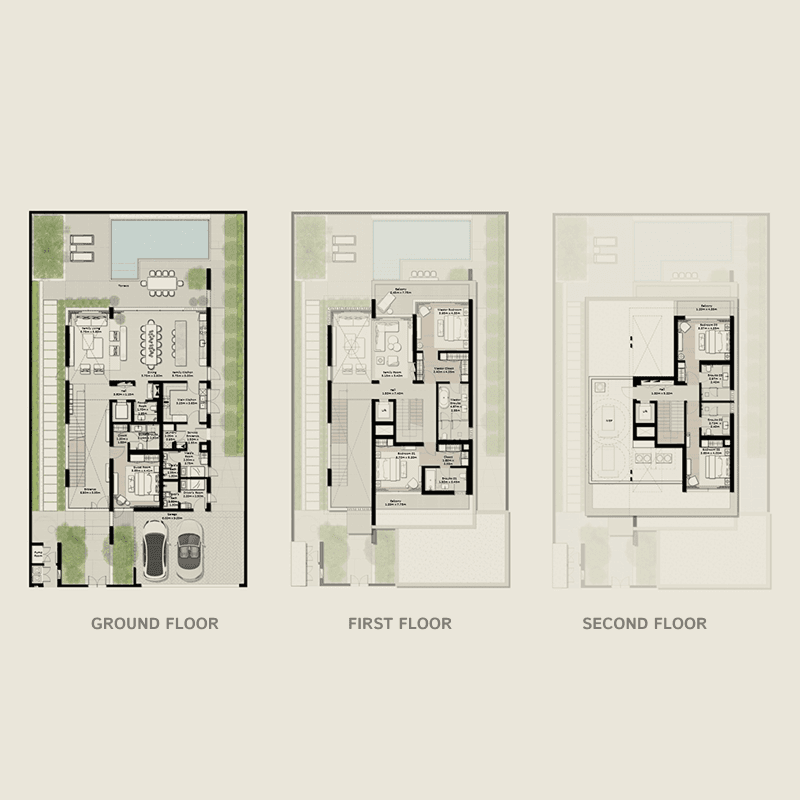 5 Bedrooms floor plan