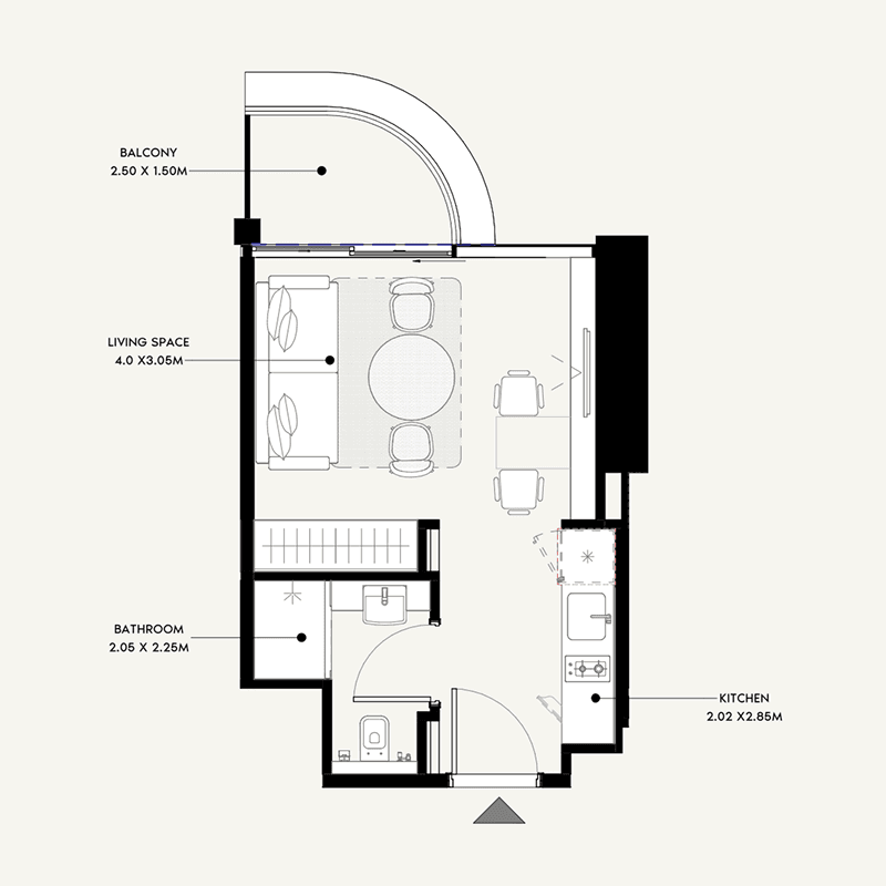 Studio floor plan