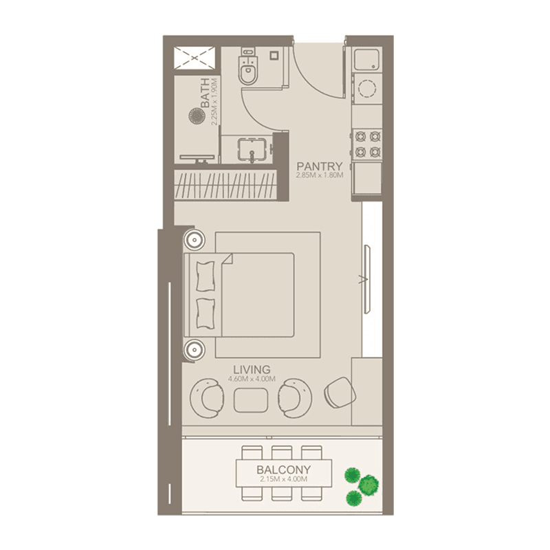 Studio floor plan