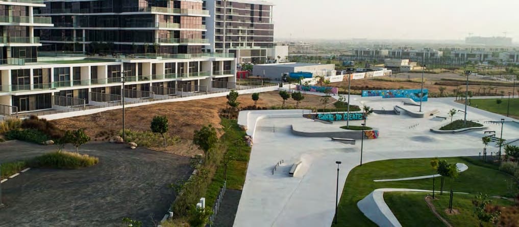 Buzzing skate park